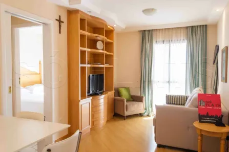 Flat com 1 Quarto para alugar, 38m² no Indianópolis, São Paulo