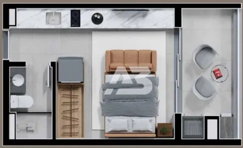 Apartamento com 1 Quarto à venda, 28m² no Novo Mundo, Curitiba