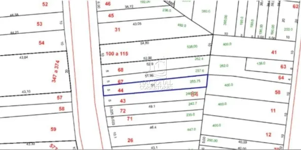 Lote/Terreno à venda, 254m² no Parque das Nações, Santo André