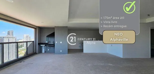 Apartamento com 3 Quartos à venda, 175m² no Sítio Tamboré Alphaville, Barueri