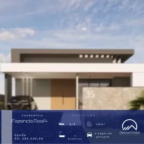 Casa com 4 Quartos à venda, 196m² no Zona de Expansão Urbana Oeste, Macaíba