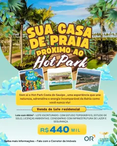 Lote/Terreno à venda, 450m² no , Mata de São João