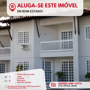 Casa de Condomínio com 3 Quartos para alugar, 10m² no Ponto Central, Feira de Santana