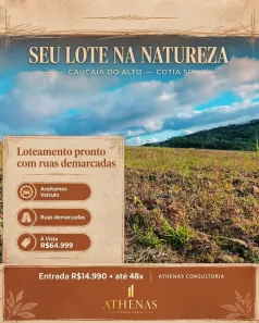 Lote/Terreno à venda, 500m² no Jardim São Luiz (Caucaia do Alto), Cotia