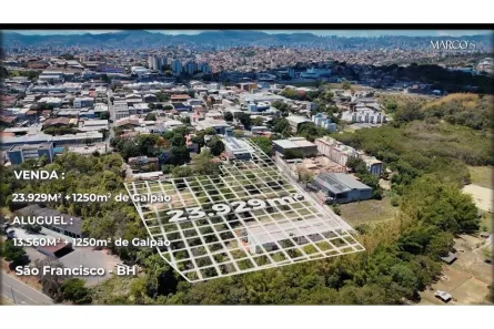 Lote/Terreno para alugar, 1449m² no São Francisco, Belo Horizonte