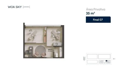 Sala Comercial à venda, 35m² no Campinas, São José