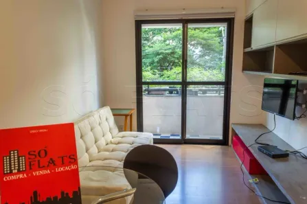 Flat com 1 Quarto para alugar, 45m² no Cidade Monções, São Paulo