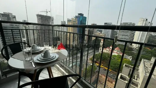 Apartamento com 1 Quarto para alugar, 25m² no Indianópolis, São Paulo