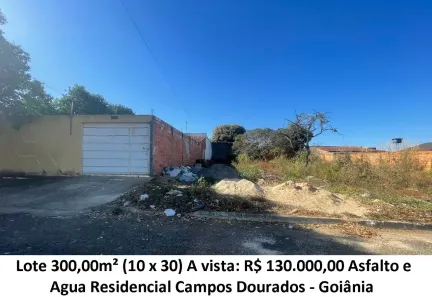 Lote/Terreno à venda, 300m² no Residencial Campos Dourados, Goiânia