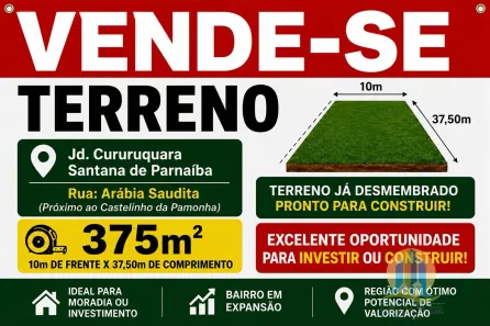 Lote/Terreno à venda, 375m² no Recanto Maravilha III, Santana de Parnaíba