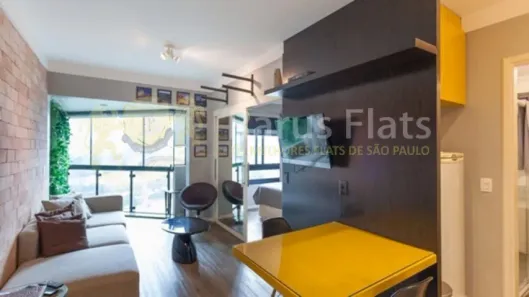 Flat com 1 Quarto para alugar, 35m² no Jardim Paulistano, São Paulo