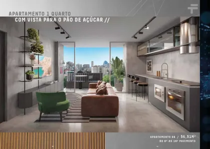 Apartamento com 1 Quarto à venda, 32m² no Humaitá, Rio de Janeiro