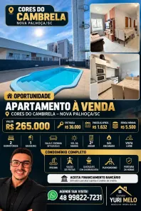 Apartamento com 2 Quartos à venda, 47m² no Nova Palhoça, Palhoça