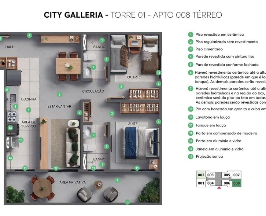 CITY GALLERIA - FASE 1 no Residencial Galeria Garden, Campinas