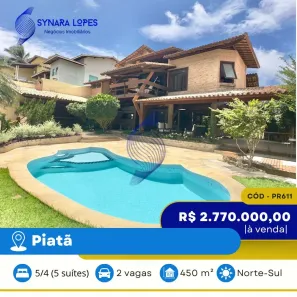 Casa com 5 Quartos à venda, 450m² no Piatã, Salvador