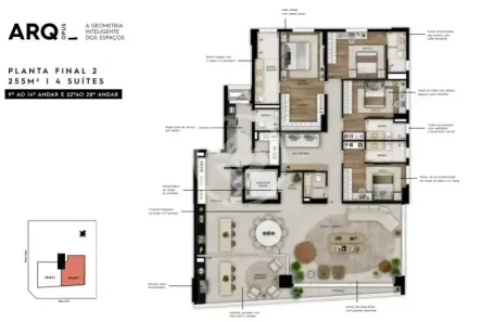 Apartamento com 4 Quartos à venda, 255m² no Setor Bueno, Goiânia