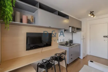 Apartamento com 1 Quarto para alugar, 27m² no Indianópolis, São Paulo