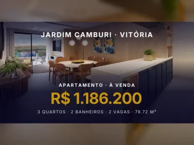 Apartamento com 3 Quartos à venda, 78m² no Jardim Camburi, Vitória