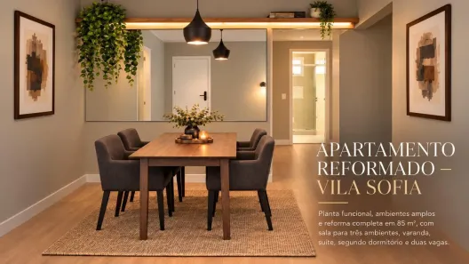 Apartamento com 2 Quartos para alugar, 85m² no Vila Sofia, São Paulo