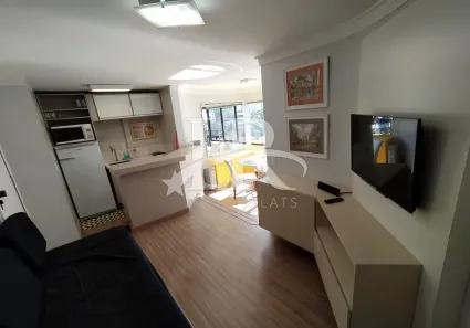 Flat com 1 Quarto para alugar, 47m² no Cidade Monções, São Paulo