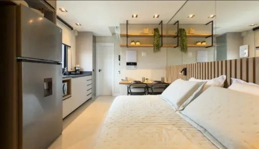 Apartamento com 1 Quarto à venda, 21m² no Mercês, Curitiba