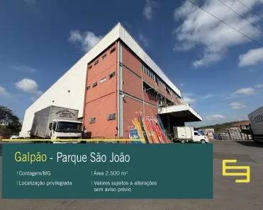 Galpão/Depósito/Armazém para alugar, 2500m² no Cincão, Contagem