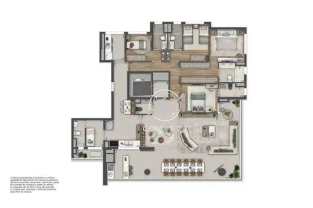 Apartamento com 4 Quartos à venda, 217m² no Cidade Monções, São Paulo
