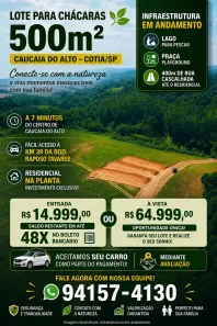 Lote/Terreno à venda, 500m² no Centro (Caucaia do Alto), Cotia