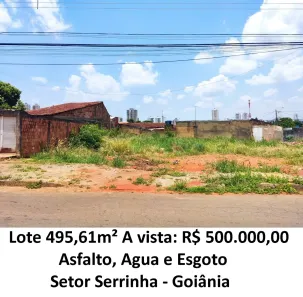 Lote/Terreno à venda, 495m² no Serrinha, Goiânia