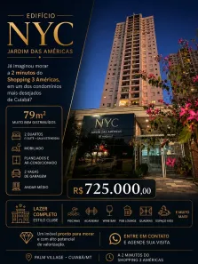 Apartamento com 2 Quartos à venda, 79m² no Jardim das Américas, Cuiabá