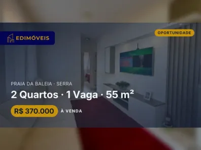 Apartamento com 2 Quartos à venda, 55m² no Praia da Baleia, Serra