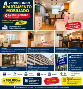 Apartamento com 1 Quarto à venda, 25m² no Liberdade, São Paulo