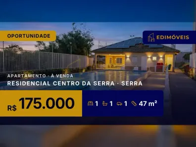 Apartamento com 1 Quarto à venda, 47m² no Residencial Centro da Serra, Serra