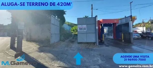 Lote/Terreno para alugar, 420m² no Ponto Chic, Nova Iguaçu