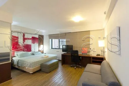 Flat com 1 Quarto para alugar, 30m² no Indianópolis, São Paulo