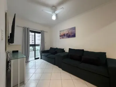 Apartamento com 1 Quarto para alugar, 52m² no Guilhermina, Praia Grande