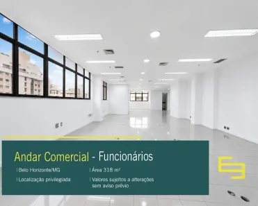 Imóvel Comercial para alugar, 318m² no Funcionários, Belo Horizonte