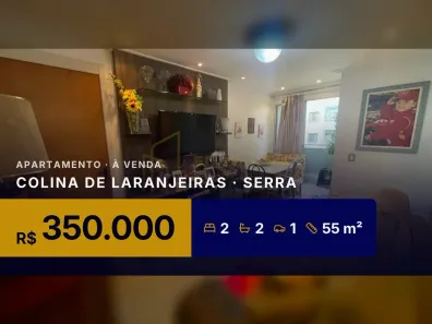 Apartamento com 2 Quartos à venda, 55m² no Colina de Laranjeiras, Serra