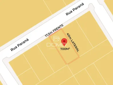 Lote/Terreno à venda, 700m² no Centro, Cascavel