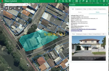 Lote/Terreno à venda, 826m² no Guabirotuba, Curitiba