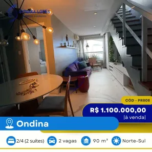 Cobertura com 2 Quartos à venda, 90m² no Ondina, Salvador