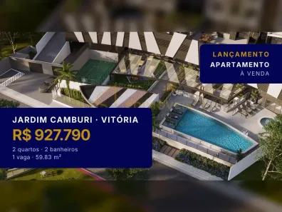 Apartamento com 2 Quartos à venda, 59m² no Jardim Camburi, Vitória