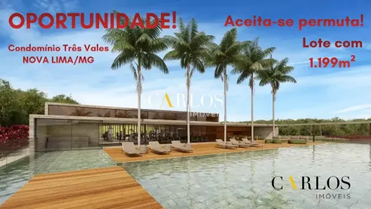 Lote/Terreno à venda, 1200m² no Solar da Lagoa, Nova Lima