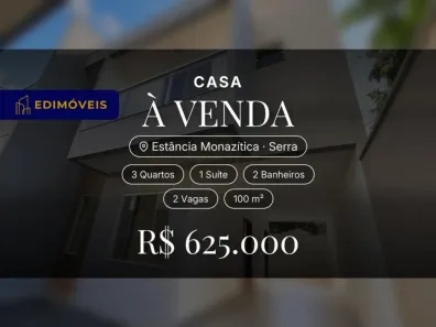 Casa com 3 Quartos à venda, 100m² no Estância Monazítica, Serra