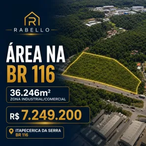 Lote/Terreno à venda, 36246m² no Potuverá, Itapecerica da Serra