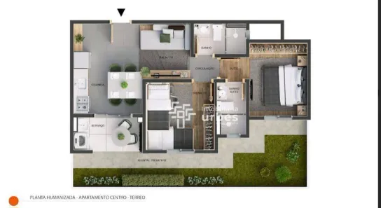 Apartamento com 2 Quartos à venda, 68m² no Terrazul SM, Santa Bárbara D'Oeste