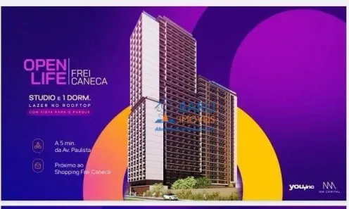 Apartamento com 1 Quarto à venda, 24m² no Consolação, São Paulo