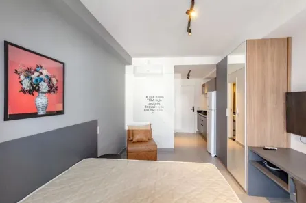 Kitnet com 1 Quarto à venda, 29m² no Indianópolis, São Paulo