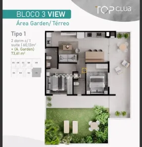 Apartamento com 2 Quartos à venda, 60m² no Canasvieiras, Florianópolis