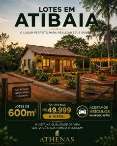 Lote/Terreno à venda, 600m² no Vila Santista, Atibaia